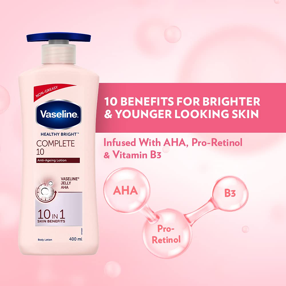 Vaseline Unisex Healthy Bright Complete 10 Anti-Ageing Body Lotion 400 ml