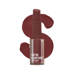 Swiss Beauty - Satin Comfort Lipstick Shade No. 12 Brown Bean