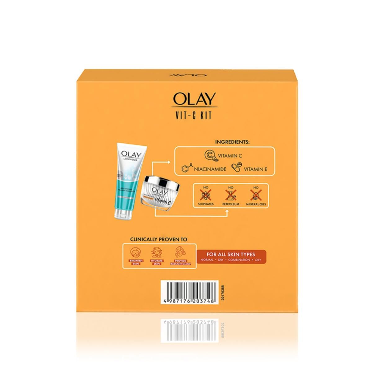 Olay Vitamin C Kit Glow Cream 50g with Cleanser 100g