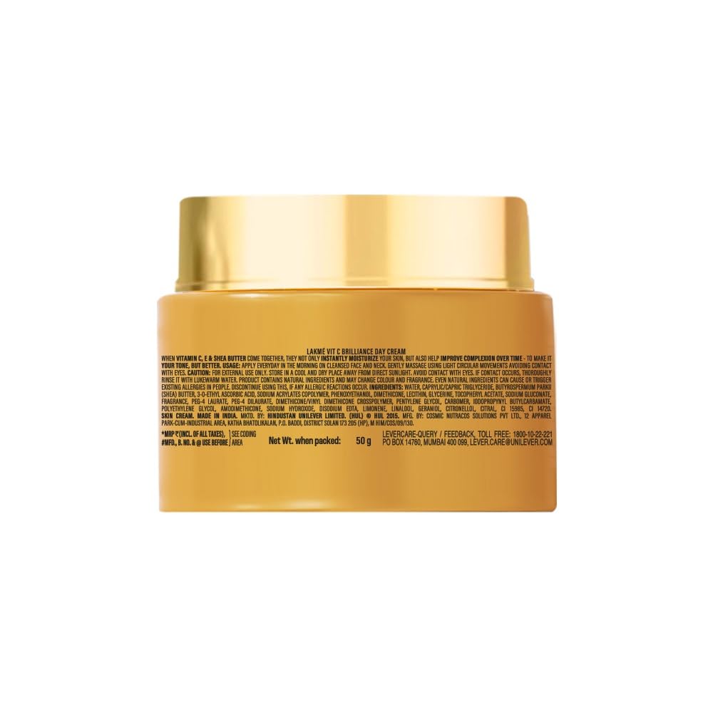 Lakme 9 to 5 Vitamin C+ Day Cream with Vitamin C, E & Shea Butter - 50 g