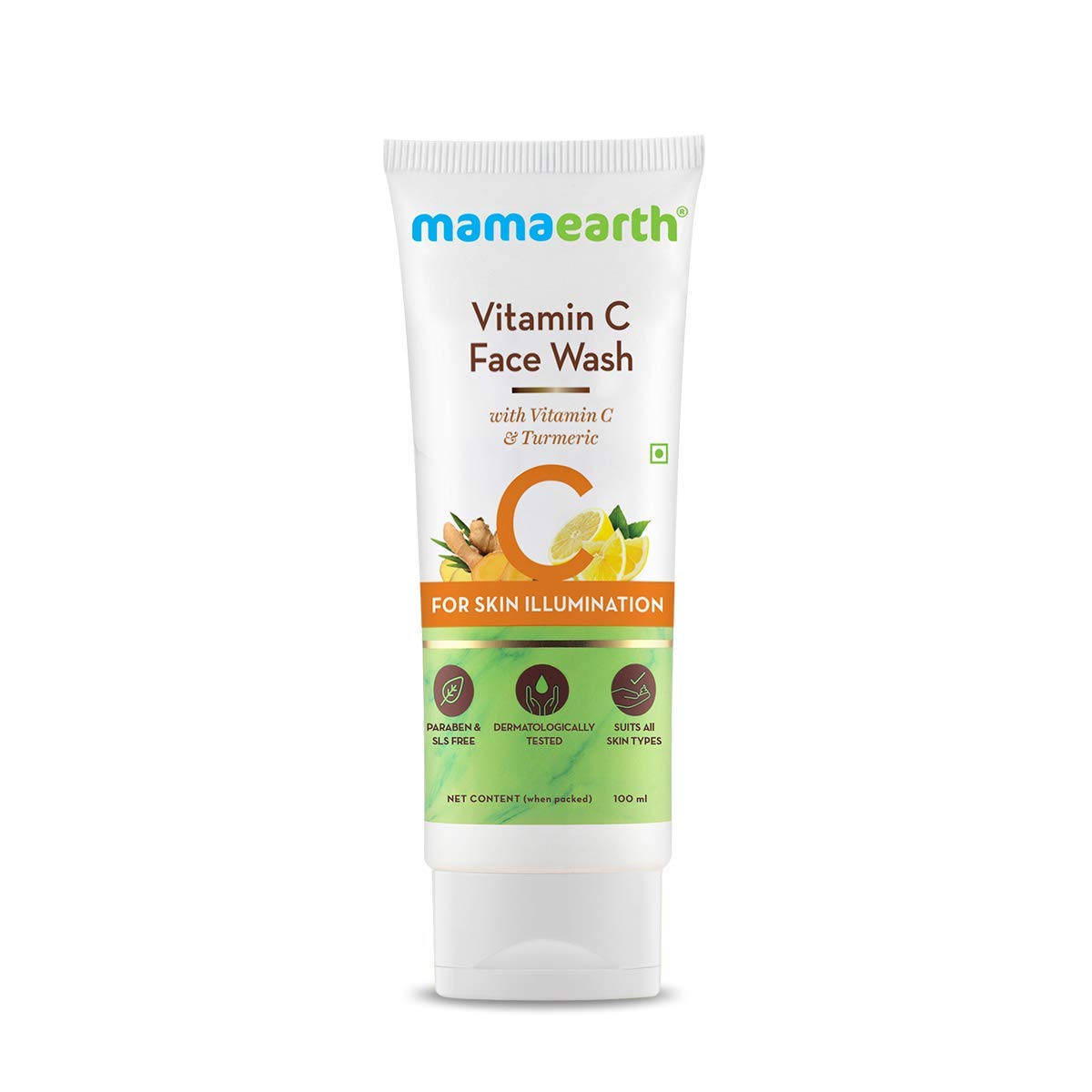 Mamaearth - Vitamin C Face Wash with Vitamin C and Turmeric for Skin Illumination - 100ml