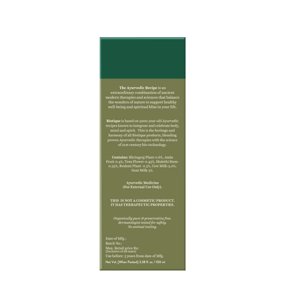 Biotique Bio Bhringraj Therapeutic Oil for Falling Hair 100ml