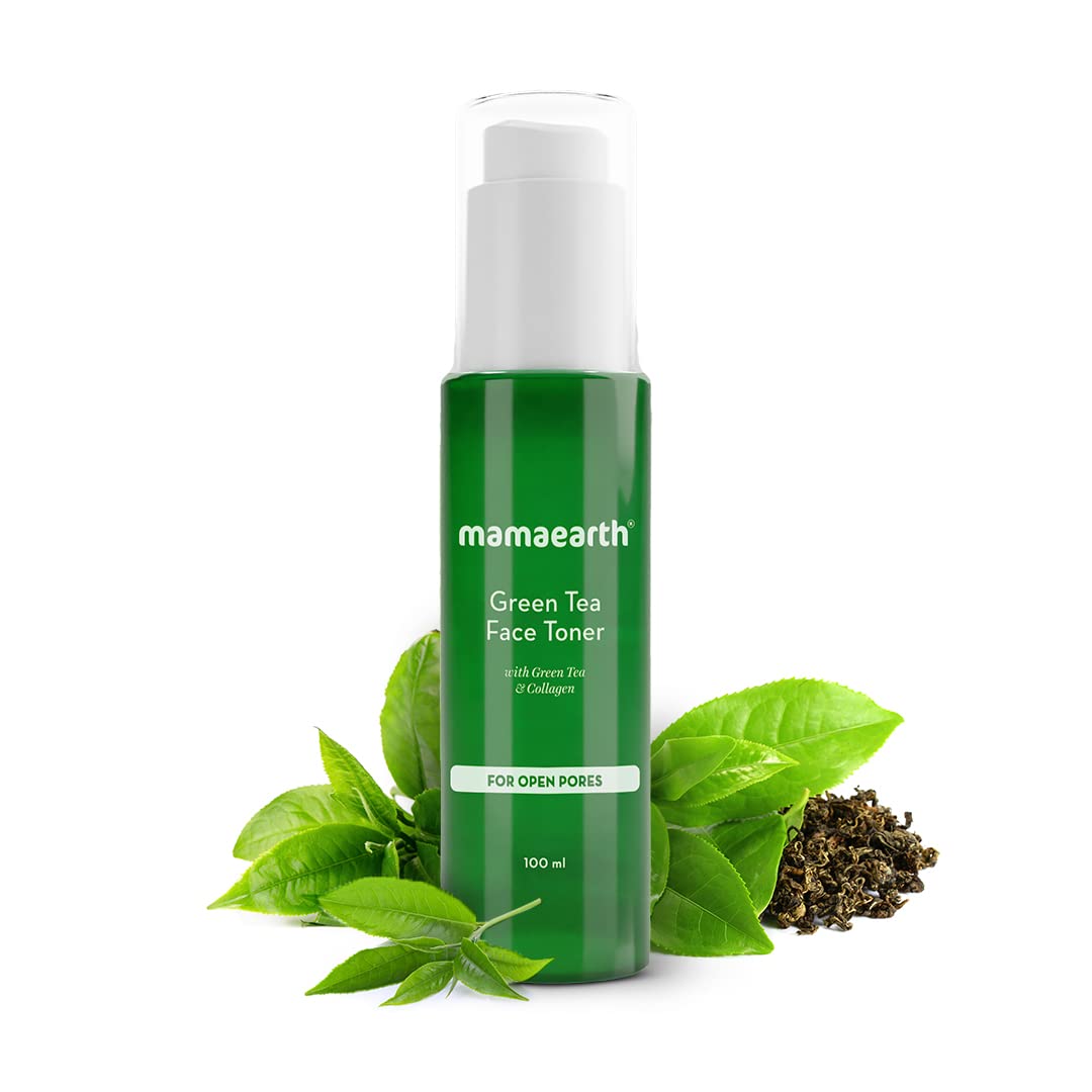 Mamaearth - Green Tea Face Toner With Green Tea & Collagen For Open Pores 100ml