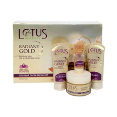 Lotus Herbals Radiant Gold Cellular Glow 5-in-1 Facial Kit 170g