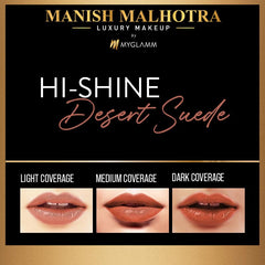 MyGlamm - Manish Malhotra Beauty By MyGlamm Hi-Shine Lipstick-Desert Suede 4g