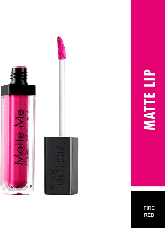 Swiss Beauty Matte Lip Liquid Lipstick – 18 Fire Red