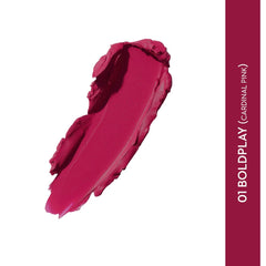 Sugar - Matte Attack Transferproof Lipstick Color: 01 Boldplay (Cardinal Pink)