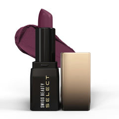 Swiss Beauty - Select Dare To Matte Lipstick Shade No. 06 Delight Plum