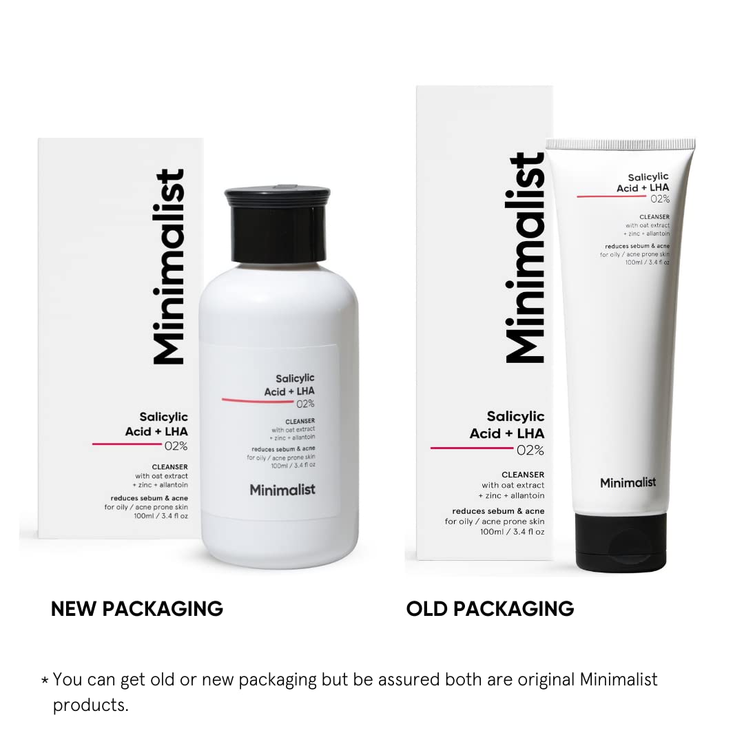 Minimalist - Salicylic Acid + LHA 02% Cleanser for Oily / Acne Prone Skin Face Wash 100ml