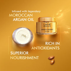 Lakme Absolute Argan Oil Radiance Oil-in-Creme with SPF 30 P ++ 50g