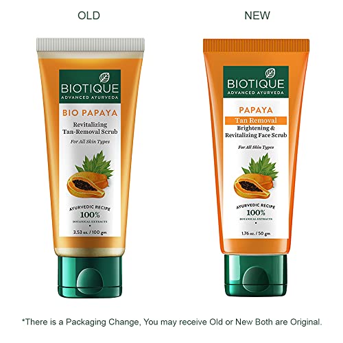 Biotique Papaya Tan Removal Brightening & Revitalizing Face Scrub 100g