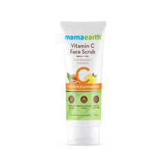 Mamaearth - Vitamin C Face Scrub for Glowing Skin, With Vitamin C and Walnut For Skin Illumination - 100 g