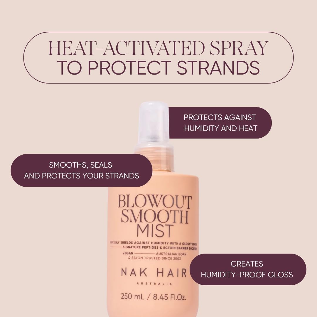 Nak Signature Blowout Smooth Mist Invisibly Shields Against Humidity With Glossy Finish 250ml