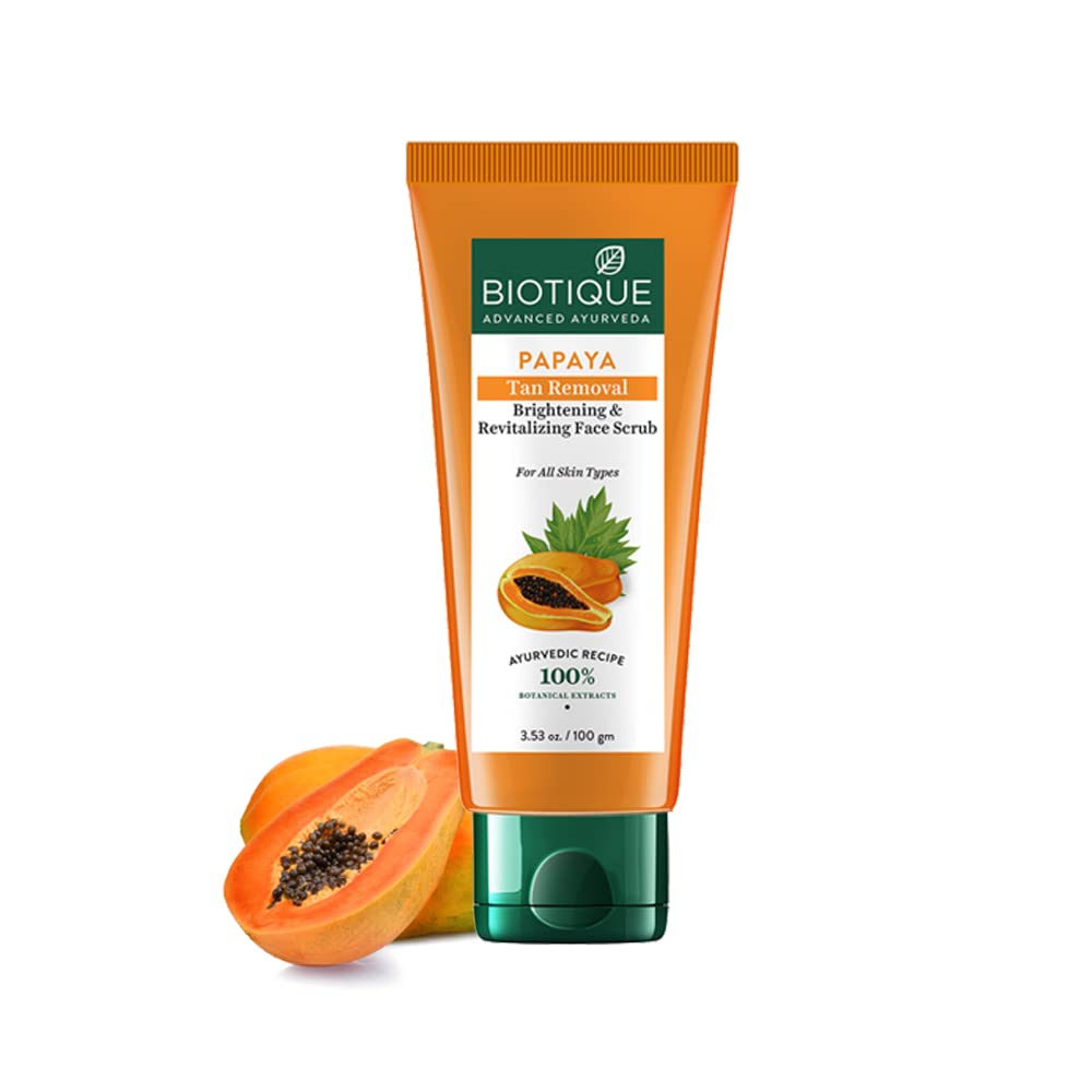 Biotique Papaya Tan Removal Brightening & Revitalizing Face Scrub 100g