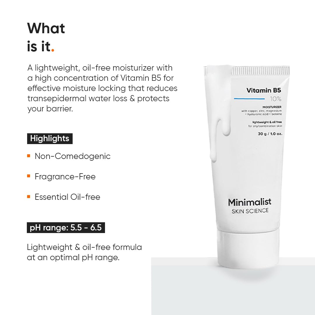 Minimalist - Vitamin B5 10% Moisturizer 30g