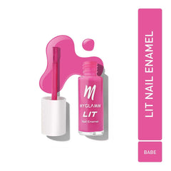 MyGlamm - LIT Long Lasting Nail Enamel 7ml - Babe