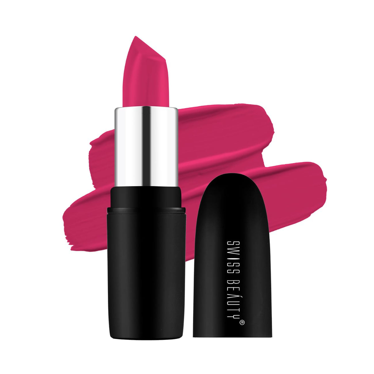 Swiss Beauty - Pure Matte Lipstick Shade No. 219 Hot Pink