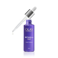 Olay Retinol 24 Max Night Serum, Visibly Reduces Fine Lines in 7 Nights, No Redness, Fragrance Free 30ml