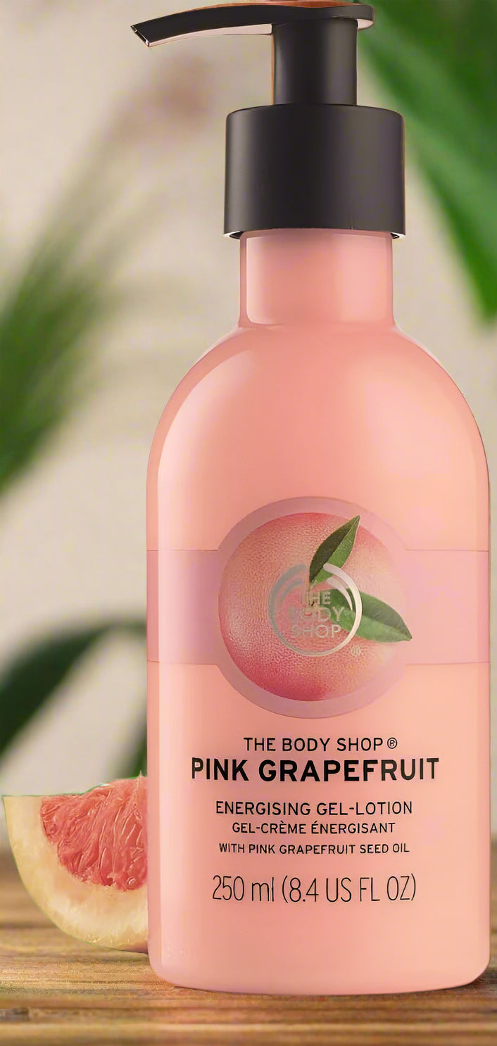 The Body Shop - Pink Grapefruit Energising Gel Lotion, 100% Vegan Body Lotion 250ml