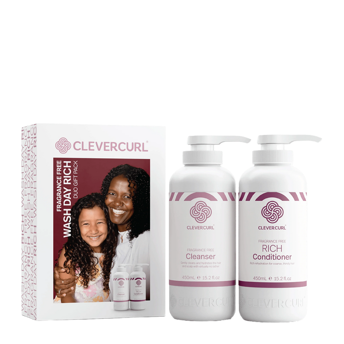 Fragrance Free Clever Curl Wash Day Rich Duo