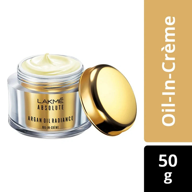 Lakme Absolute Argan Oil Radiance Oil-in-Creme with SPF 30 P ++ 50g