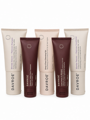 Davroe Blonde Senses travel pack of five squeeze tubes, cream and brown caps