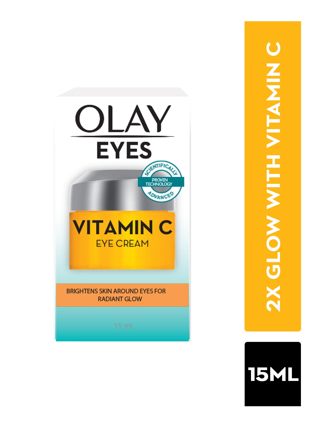 Olay Vitamin C Eye Cream-Hydrate & Brighten Under Eyes with Vitamin B3 & Niacinamide- 15ml