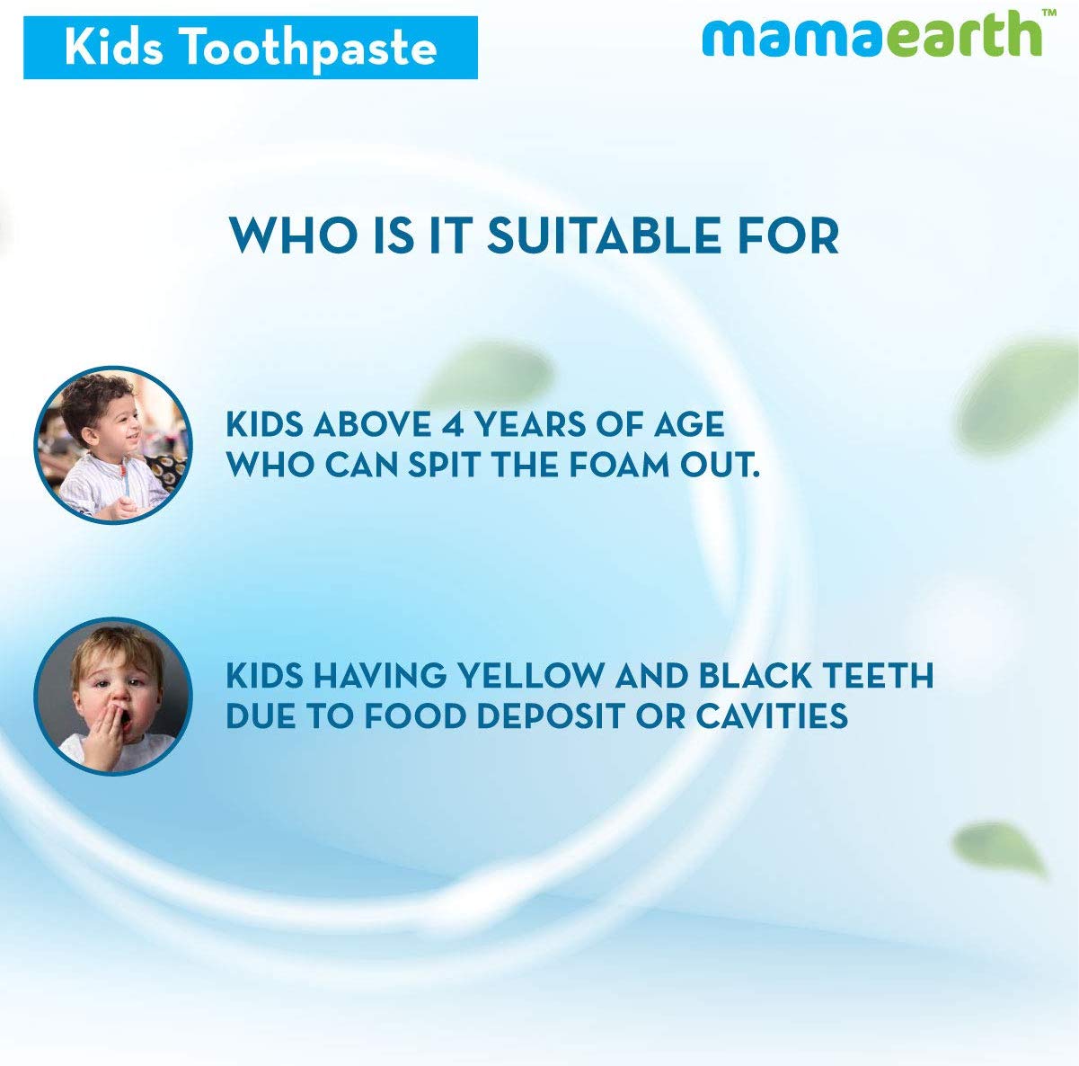 Mamaearth - Sulfate Free Awesome Orange Toothpaste For Kids With Fluoride 50g