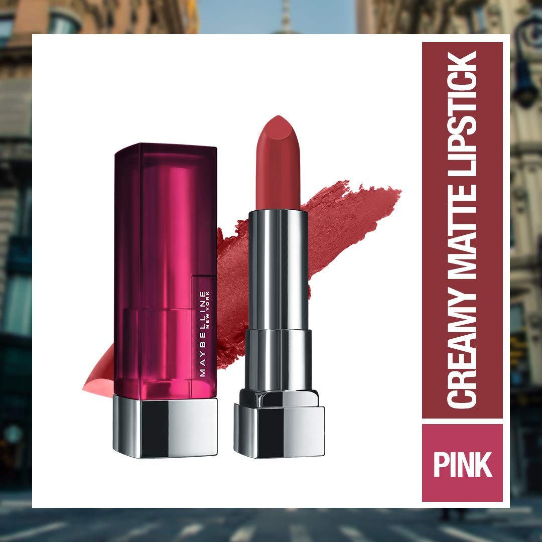 Maybelline - New York Color Sensational Creamy Matte Lipstick, 807 Dried Rose 3.9g