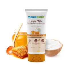 Mamaearth - Honey Malai Oil-Free Face Moisturizer with Honey & Malai For Nourishing Glow 80g