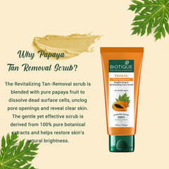 Biotique Papaya Tan Removal Brightening & Revitalizing Face Scrub 100g