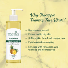 Biotique Pineapple Oil Control Foaming Face Wash 200ml