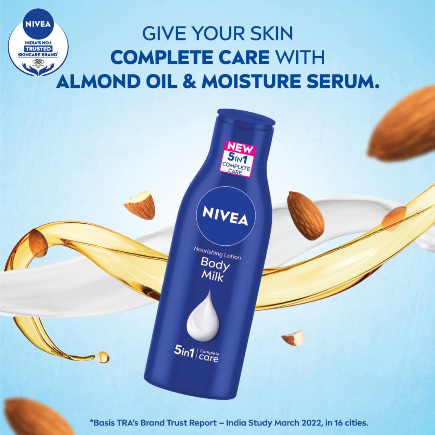 Nivea - Unisex Almond Oil Very Dry Skin Nourishing Body Milk 120ml