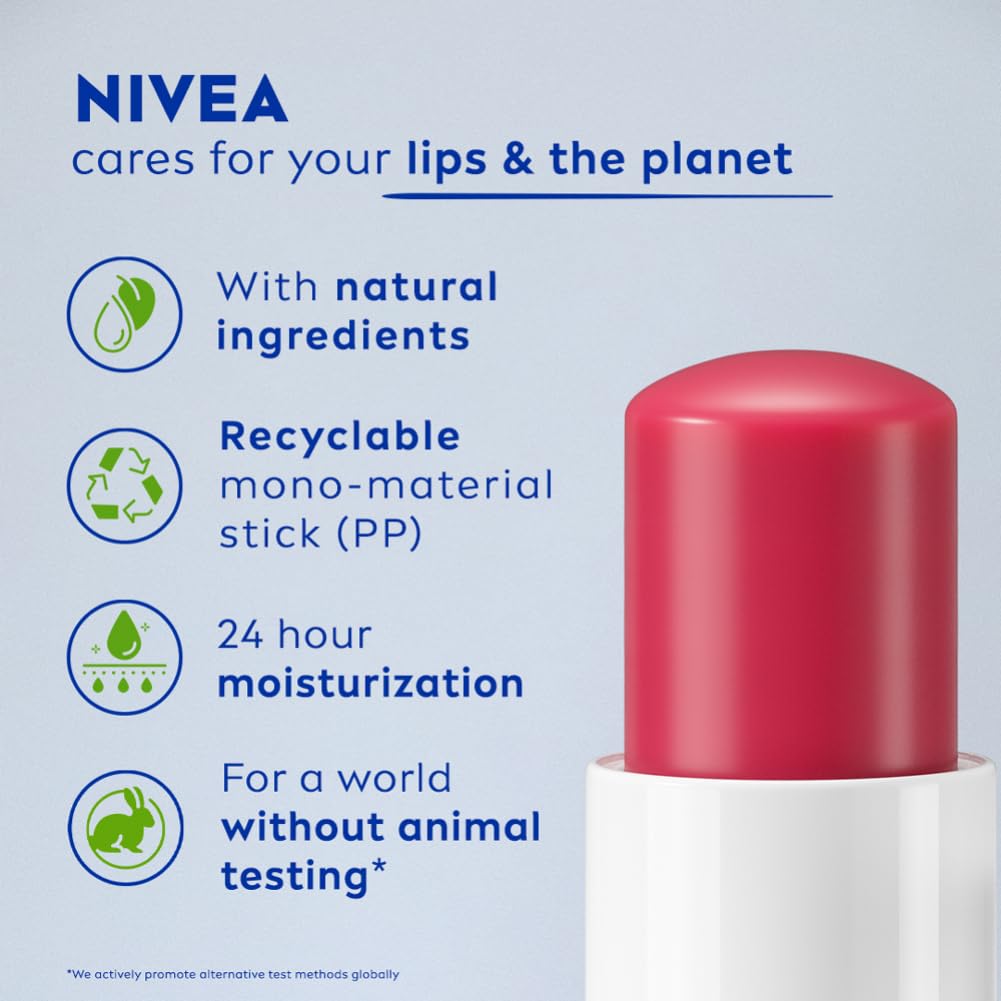 Nivea - Melt In Lip Balm Cherry Shine 4.8g