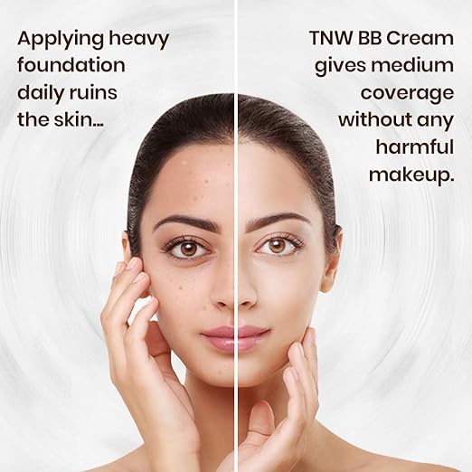 TNW - The Natural Wash BB Cream With SPF 30 Sun Protection Gives Instant Fairness - Light Shade 01 30g