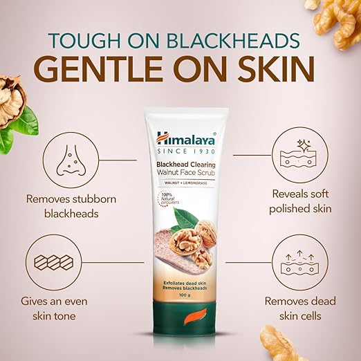 Himalaya - Blackhead Clearing Walnut Face Scrub 100g