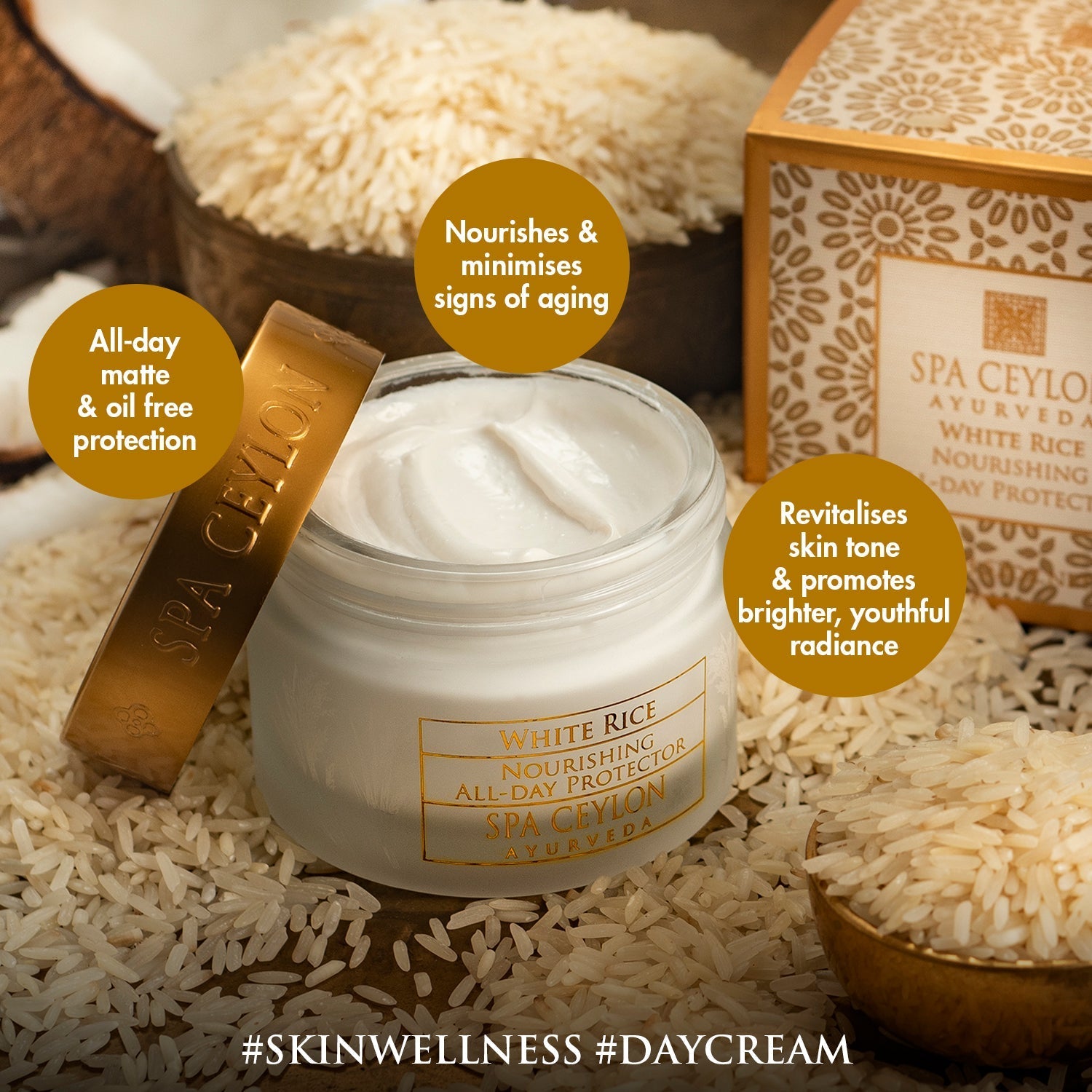 WHITE RICE - Nourishing All-Day Protector 100g - Kess Hair and Beauty