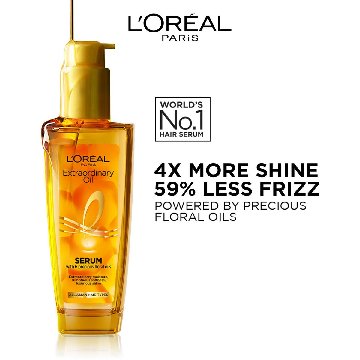 L'Oreal Paris - Extraordinary Oil Hair Serum with 6 precious Floral oils 30ml