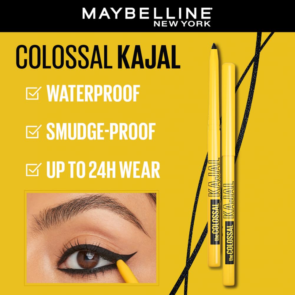 Maybelline - New York The Colossal Combo - Mascara + Bold Liner + Kajal 3 pcs