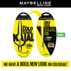 Maybelline - New York The Colossal Kajal, Smudgeproof & Waterproof Lasts Up To 24H - Deep Black 0.35g