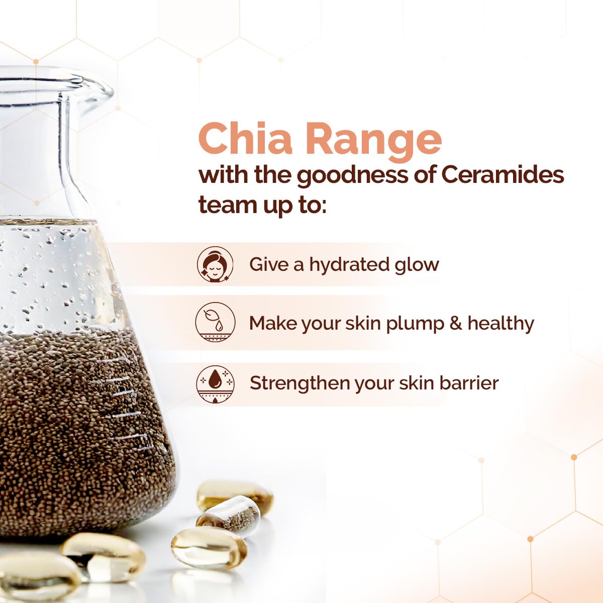 Mamaearth - Chia Oil-Free Face Wash with Chia Seed & Ceramides for Hydrated Glow 100ml