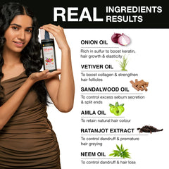 SoulFlower - Onion Amla Hair Growth Oil for Strengthening & Hair Fall Control 220ml