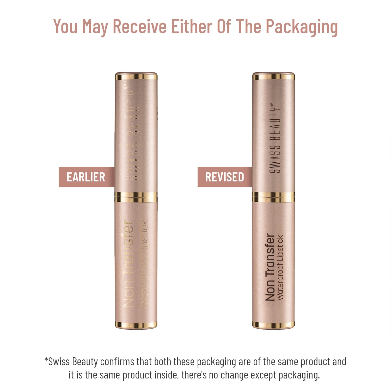 Swiss Beauty Non-Transfer Smooth & Waterproof Lipstick Shade No. 28 Roseate