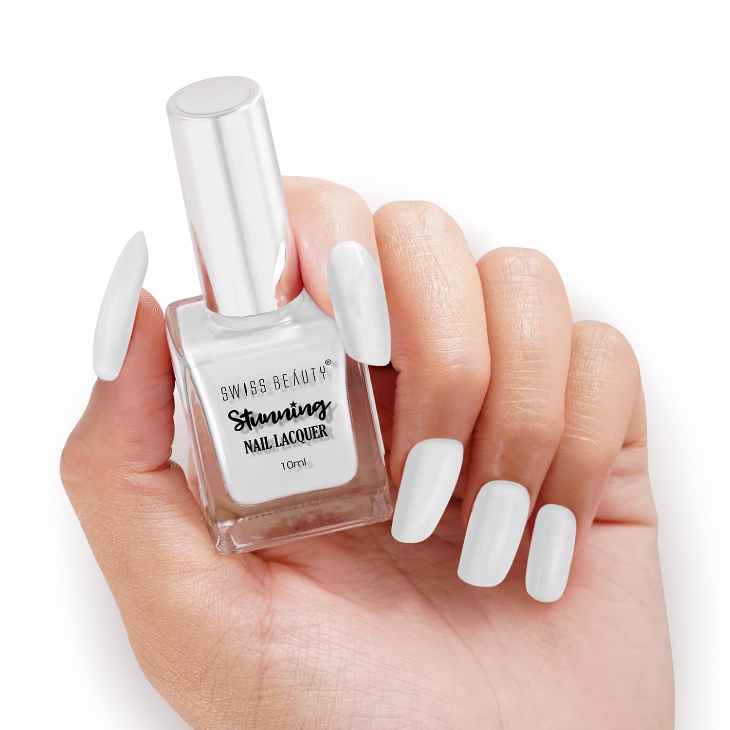 Swiss Beauty Stunning Nail Lacquer Shade No. 23 Glam White