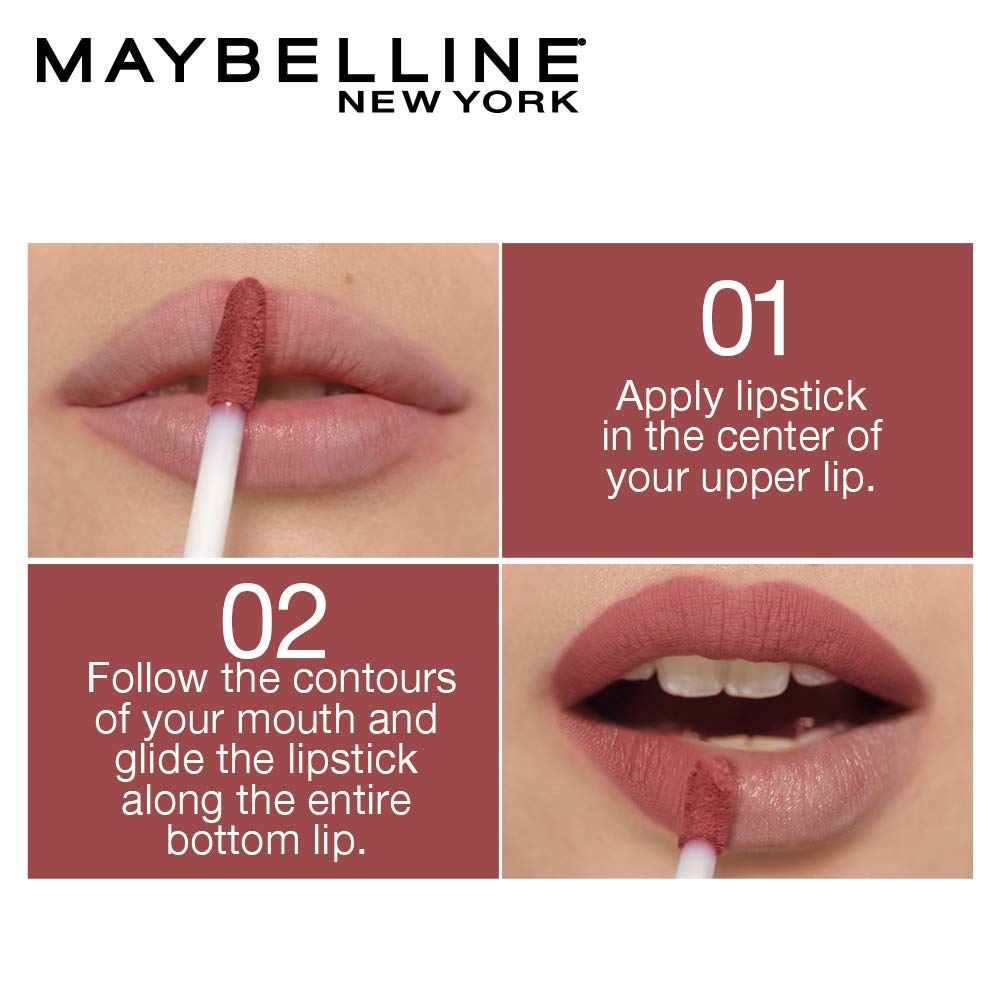 Maybelline - New York Sensational Liquid Matte Lipstick, Weightless Comfort - 23 Untamed Rose 7ml