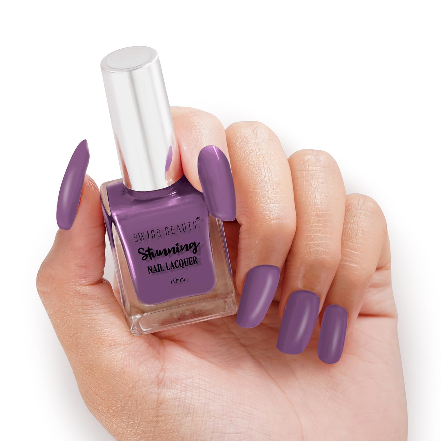 Swiss Beauty Stunning Nail Lacquer Shade No. 46 Purple Gift