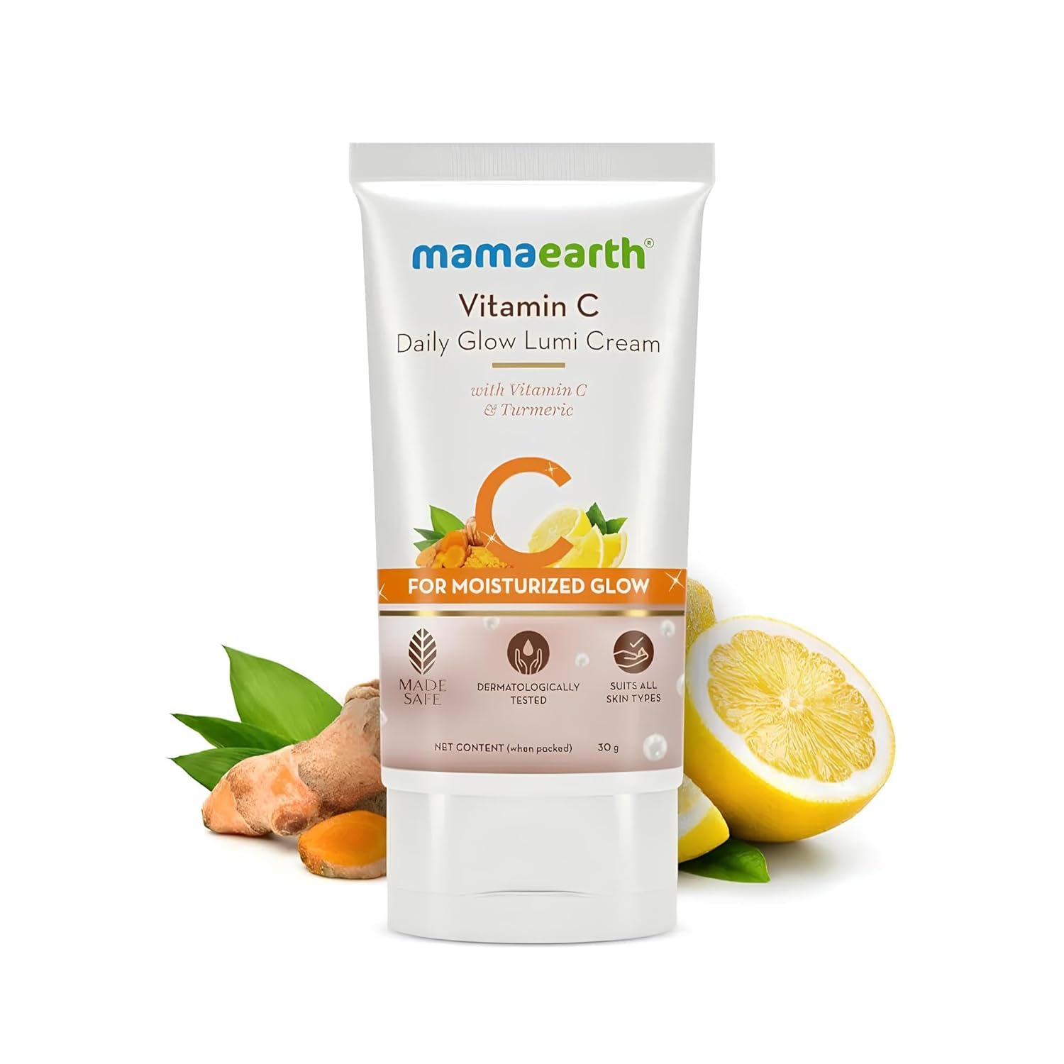 Mamaearth - Vitamin C Daily Glow Lumi Cream with Vitamin C & Turmeric for Highlighter Like Glow 30g