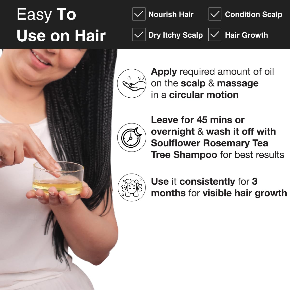 SoulFlower - Pure & Natural Virgin Coconut Oil Clinically proven for Hair Growth 225ml