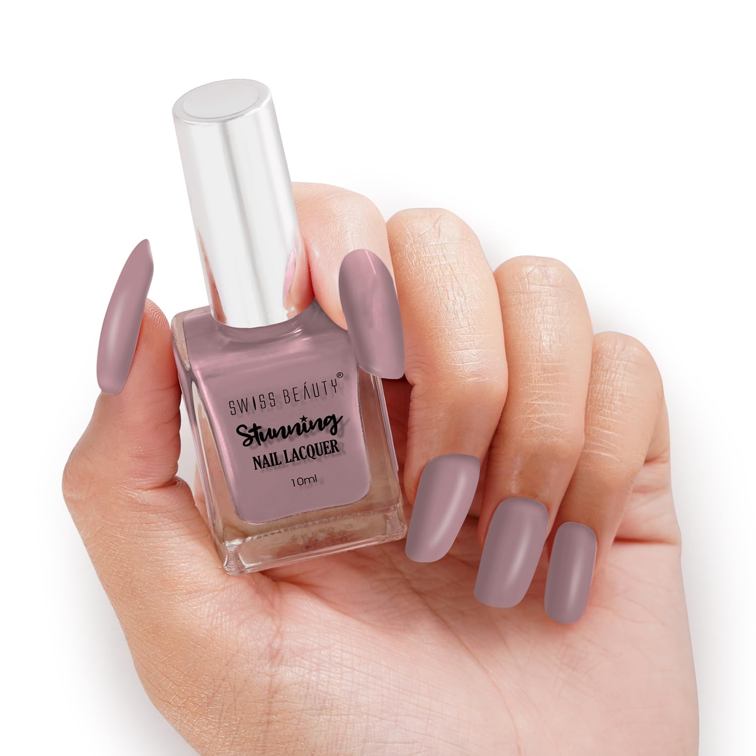 Swiss Beauty Stunning Nail Lacquer Shade No. 04 Brown Teddy