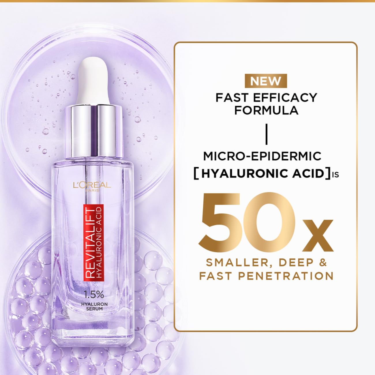 L'Oreal Paris - Revitalift Hyaluronic Acid Serum for Hydrating & Plumping Skin 15ml